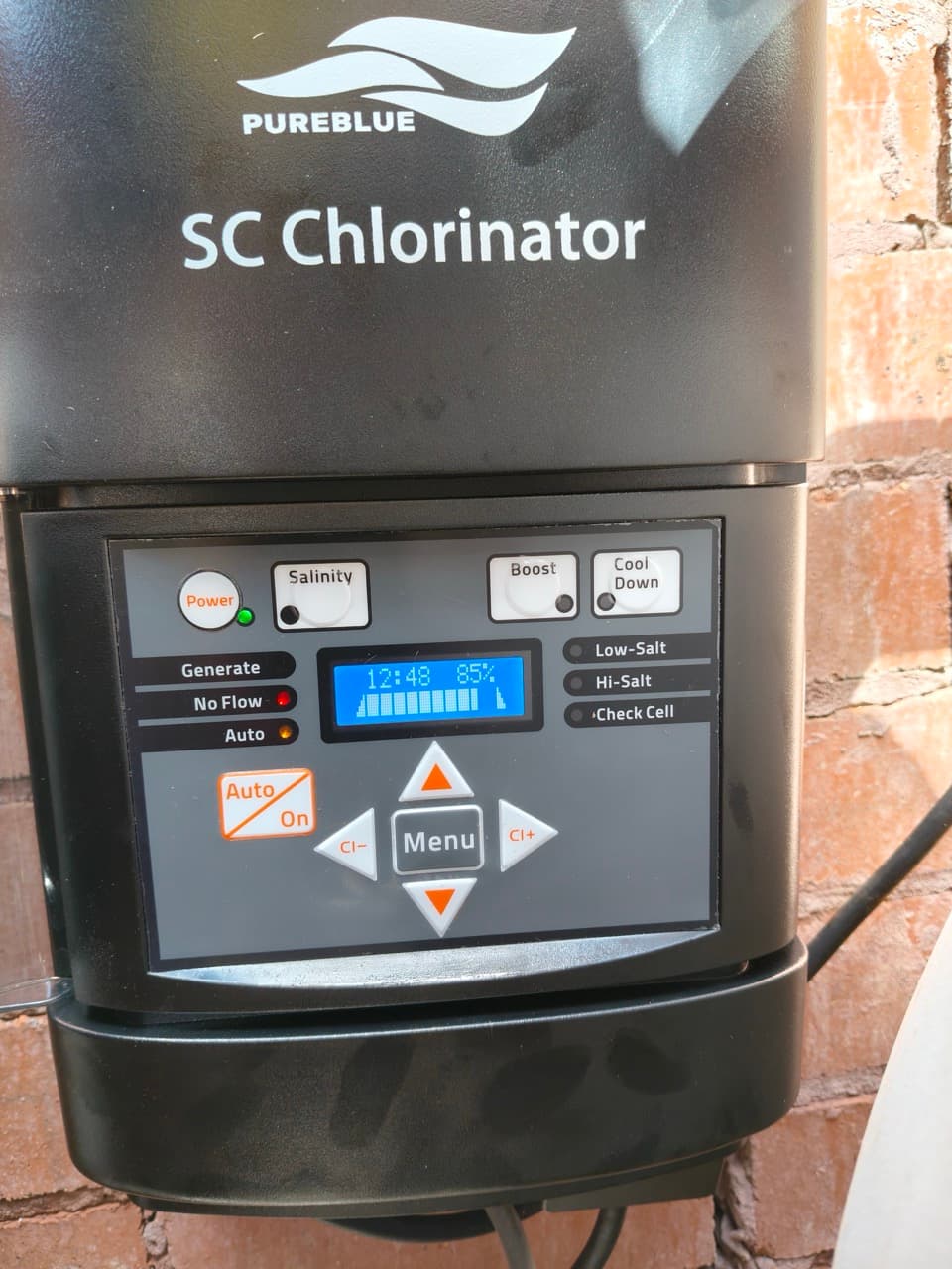 New salt chlorinator installed